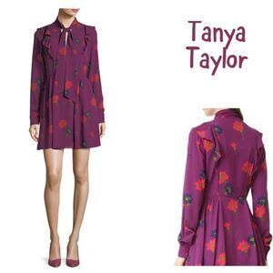 Tanya Taylor Aubree Spaced Out Floral Mini Dress 12